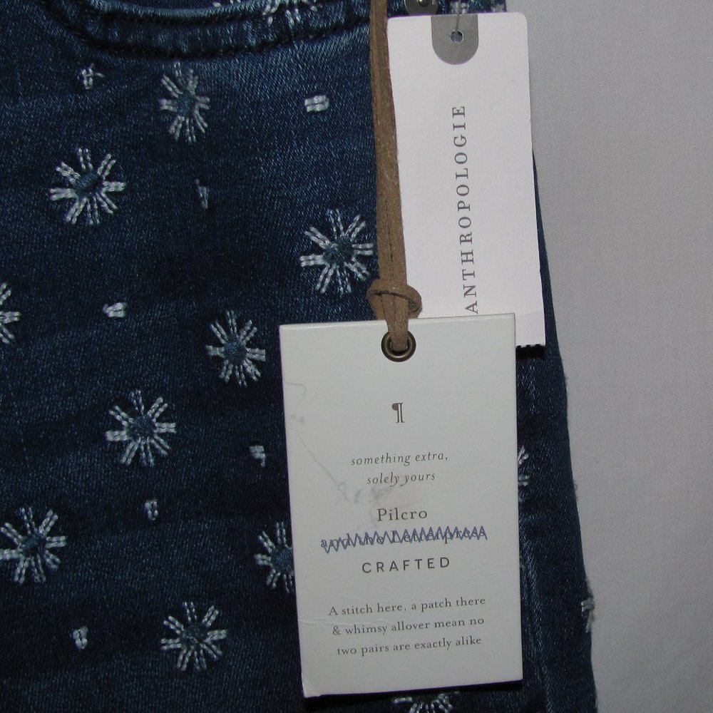 NWT Womens Anthropologie Pilcro & the Letterpress High Rise Bootcut Crop Jeans - Picture 5 of 14